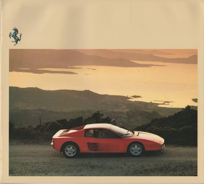 Ferrari Testarossa Deluxe Brochure (329/84 - 2M/11/88)