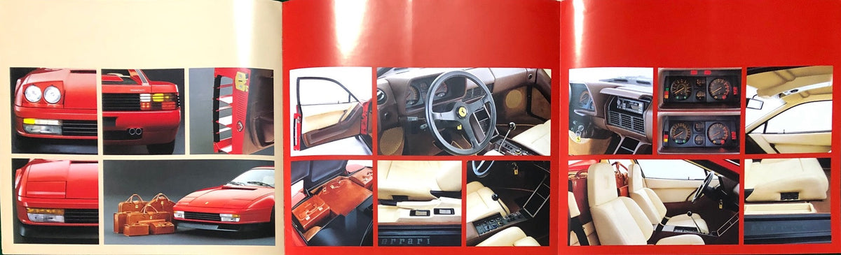 Ferrari Testarossa Deluxe Brochure (329/84 - 2M/11/88)
