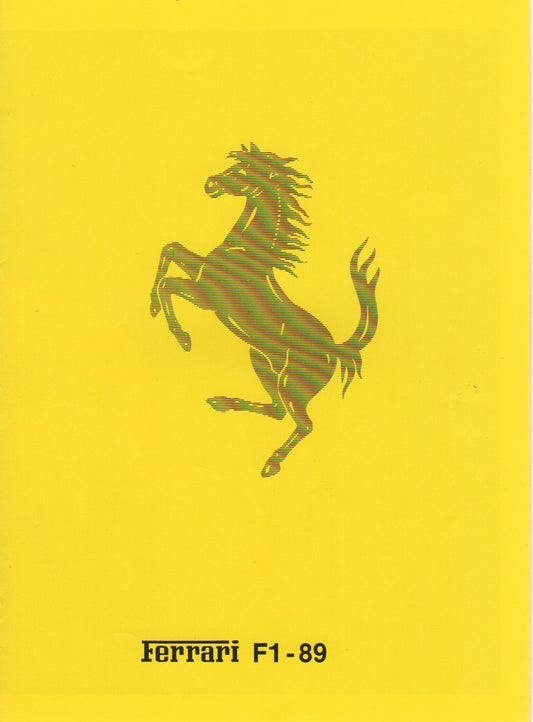 Ferrari F1-89 Brochure (542/89)