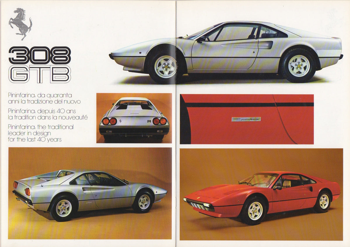 Ferrari 308 GTB Brochure (120/76 - M0935F14276)