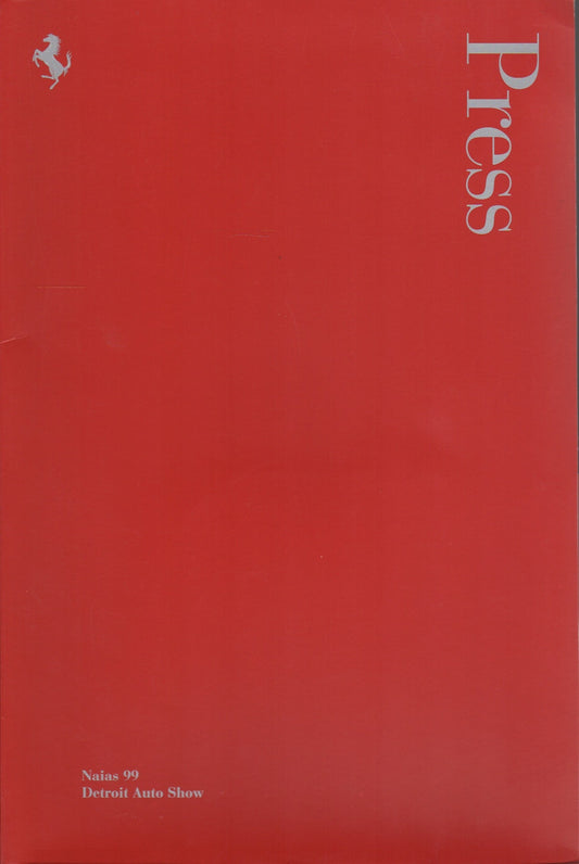Ferrari Press Kit 1999 NAIAS Detroit (Dmg)