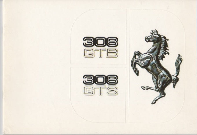 Ferrari 308 GTB/GTS Brochure (147/77 - 6M/11/79)