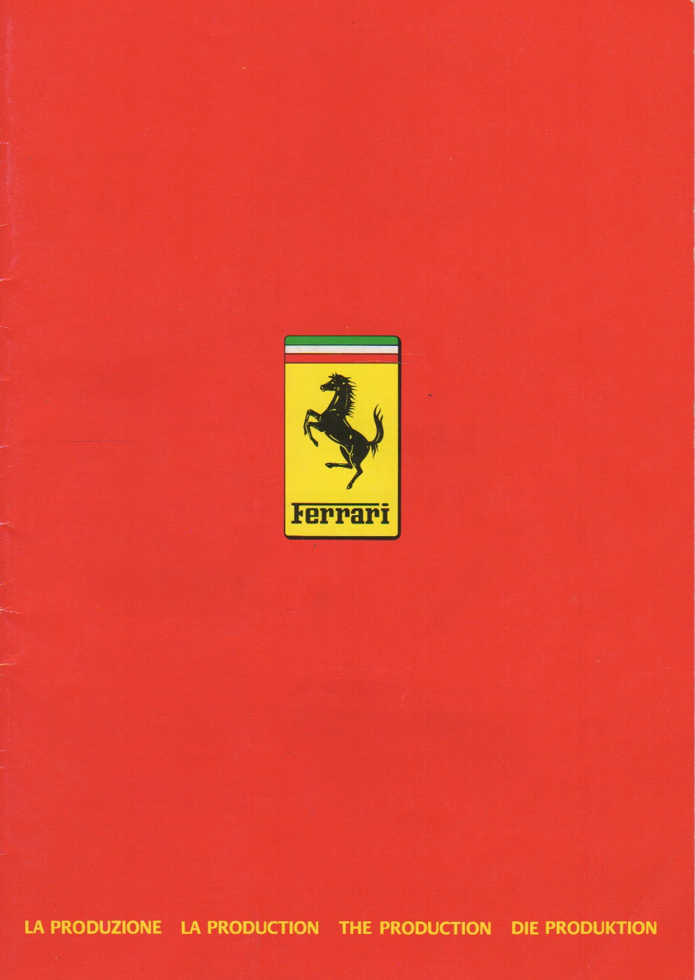 Ferrari Product Range 1983 Brochure (268/83 - 15M/8/83)