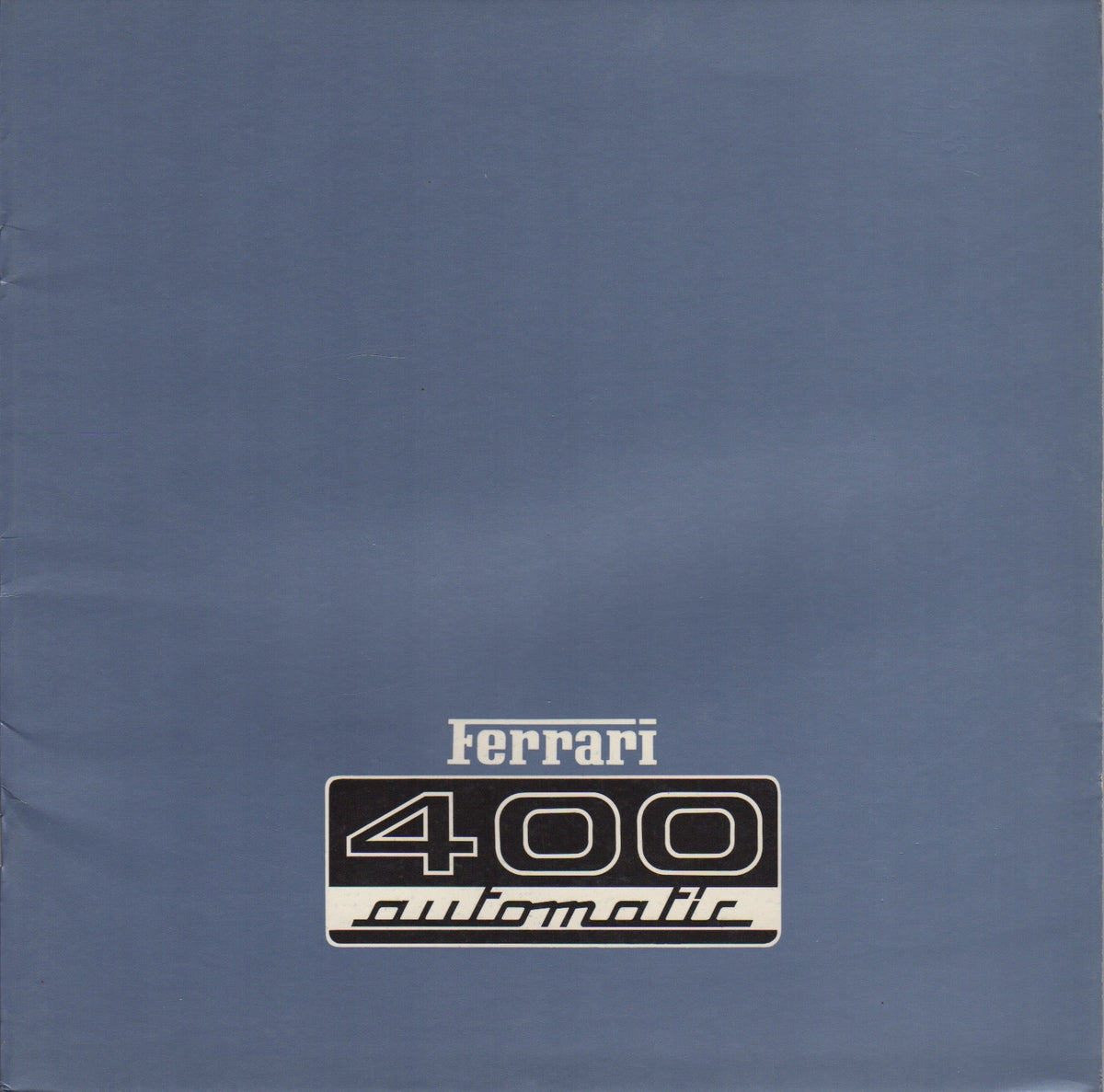 Ferrari 400 Automatic Prestige Brochure (132/76)