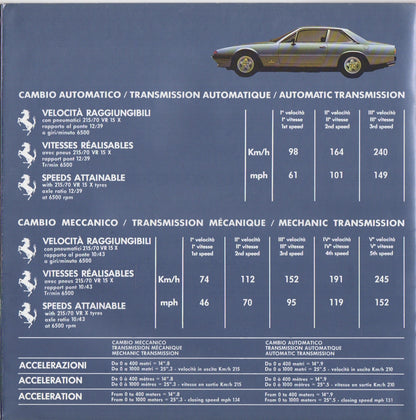 Ferrari 400 Automatic Prestige Brochure (132/76)