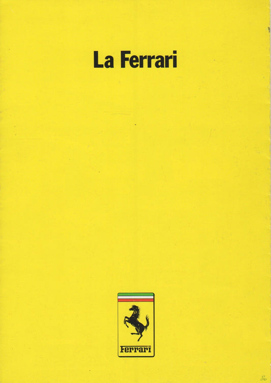 La Ferrari 1978 Brochure (164/78)
