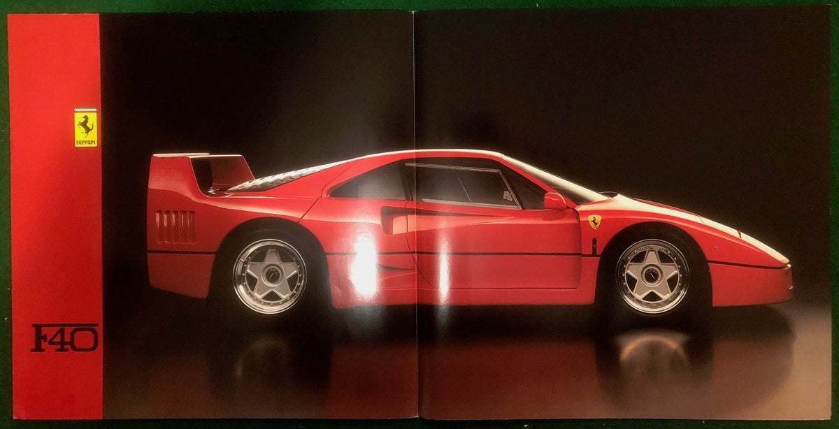 Ferrari F40 Brochure (479/87 - 20M/9/87)