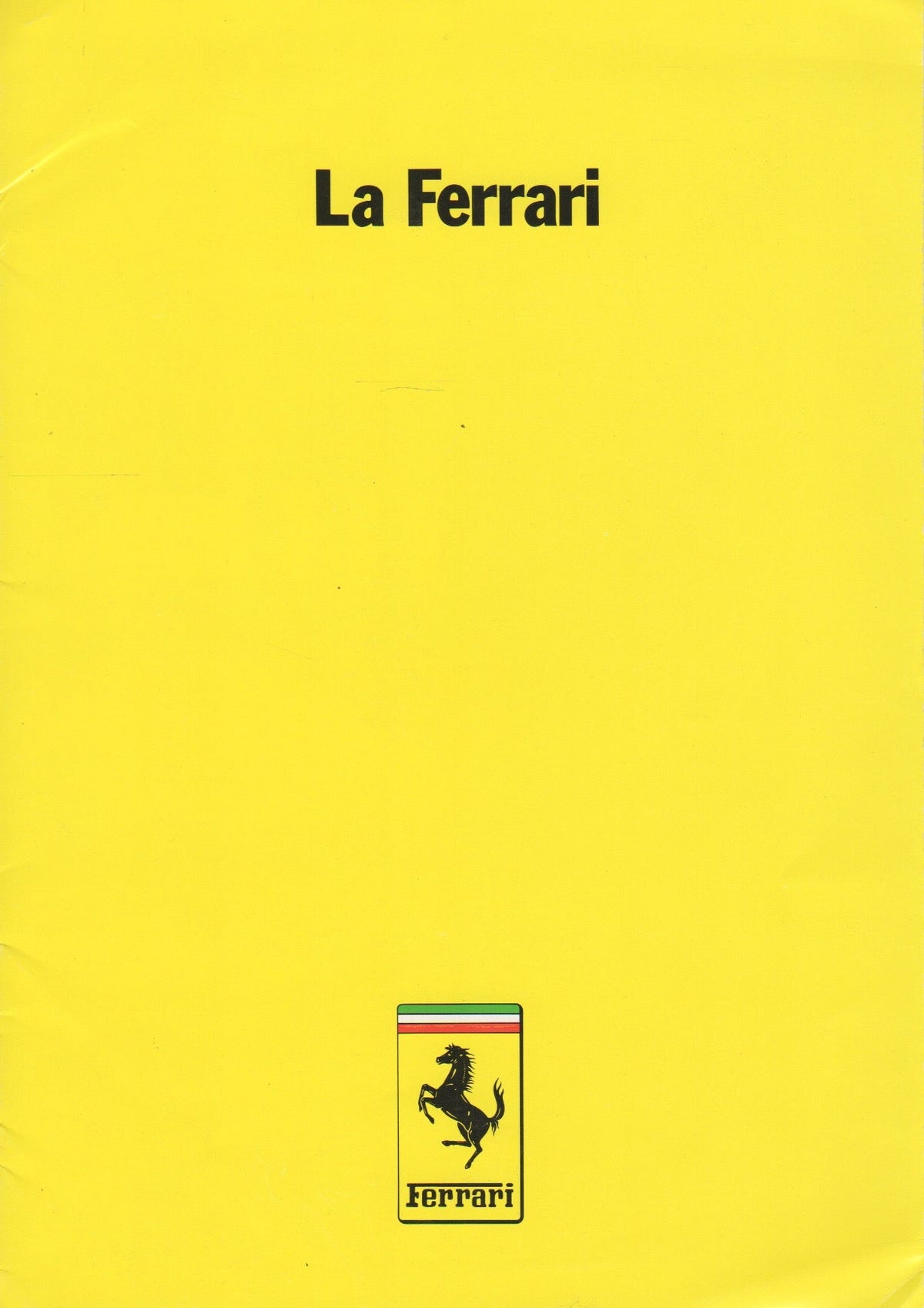 La Ferrari 1983 Brochure (277/83)