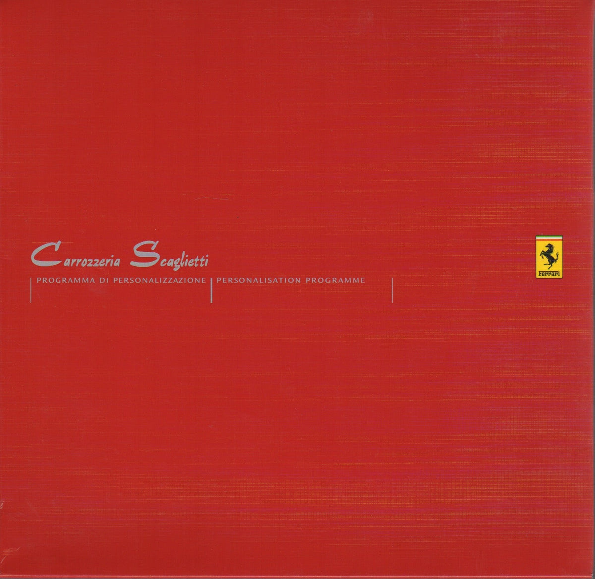 Carrozzeria Scaglietti Personalisation Programme (1899/03)