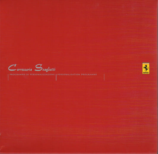 Carrozzeria Scaglietti Personalisation Programme (1899/03)