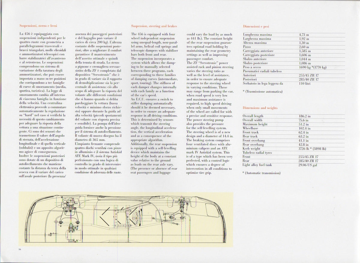 Ferrari 456 GTA Deluxe Brochure (1087/96  1M-09/96)