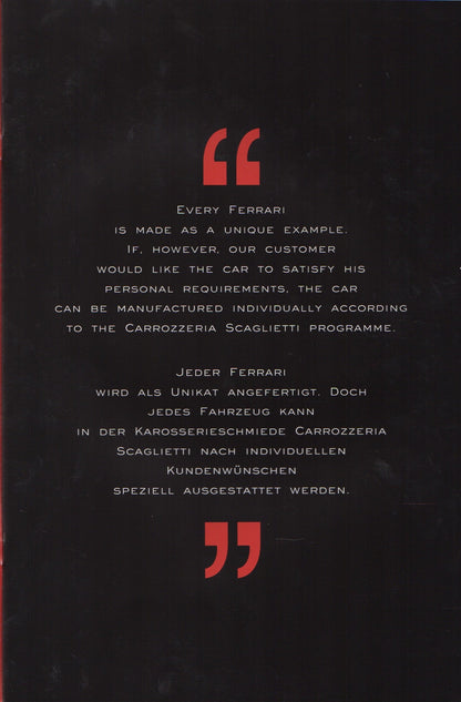 Ferrari Carrozzeria Scaglietti Customization Brochure