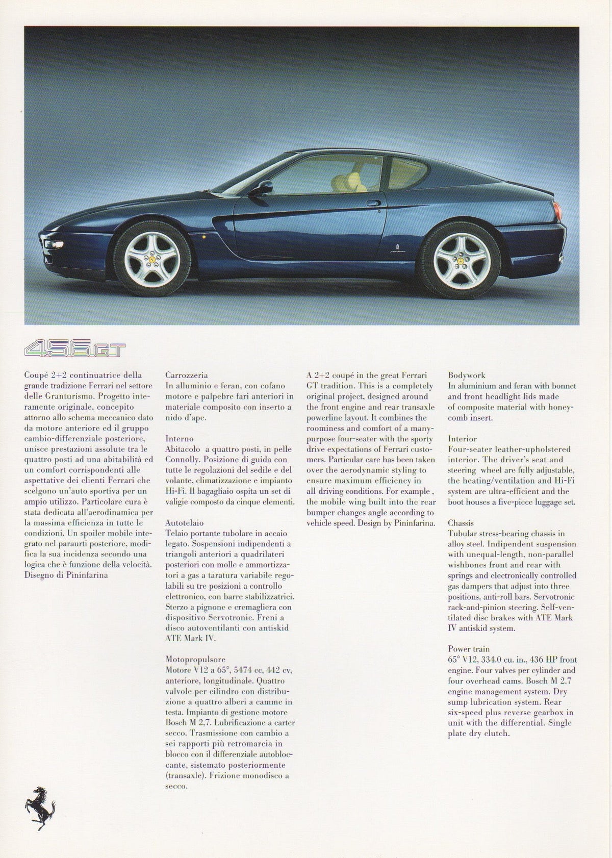 Ferrari Press Kit - 1995 North American Auto Show (932/95)