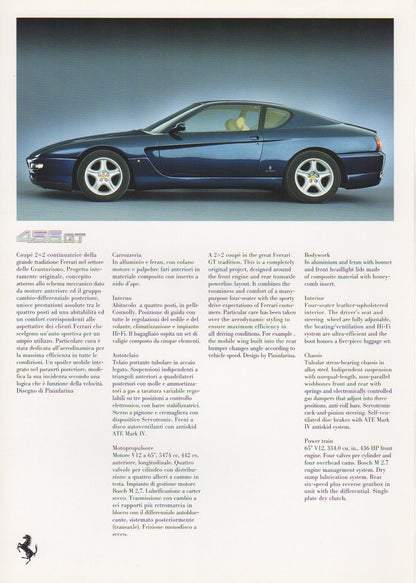 Ferrari Press Kit - 1995 North American Auto Show (932/95)