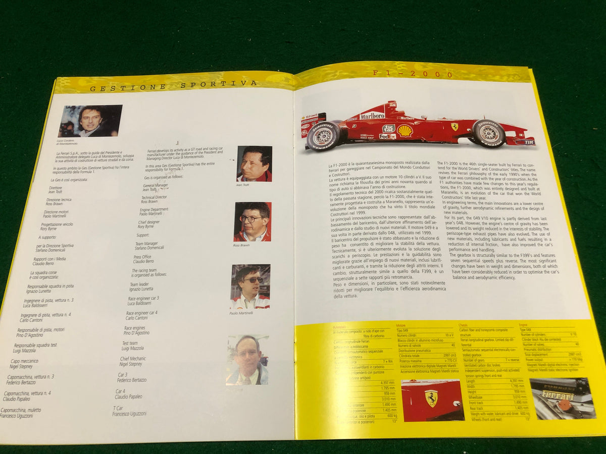 Ferrari - The Official World Club 2000 Brochure (1557/00)