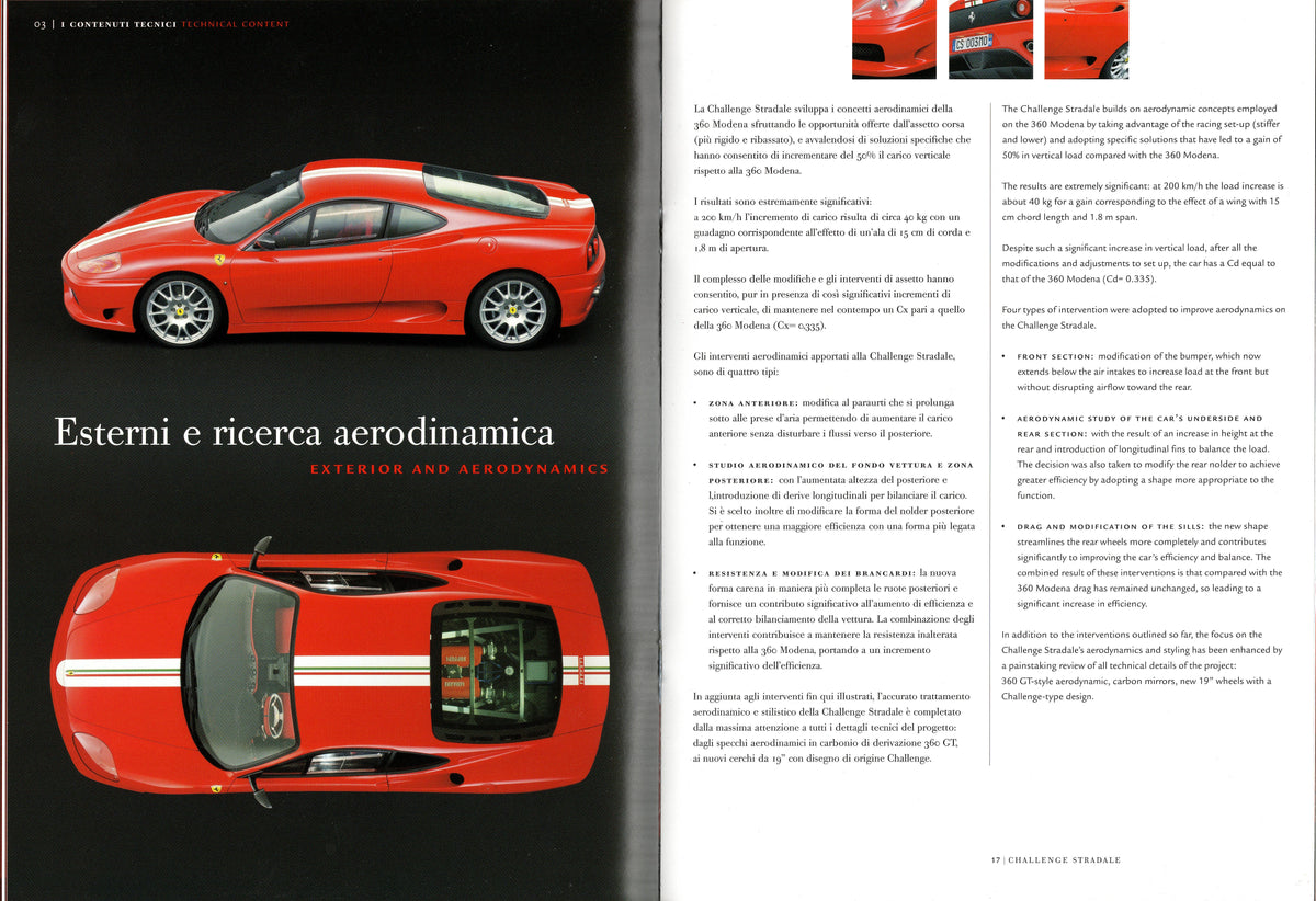 Ferrari Challenge Stradale Brochure (1900/03)
