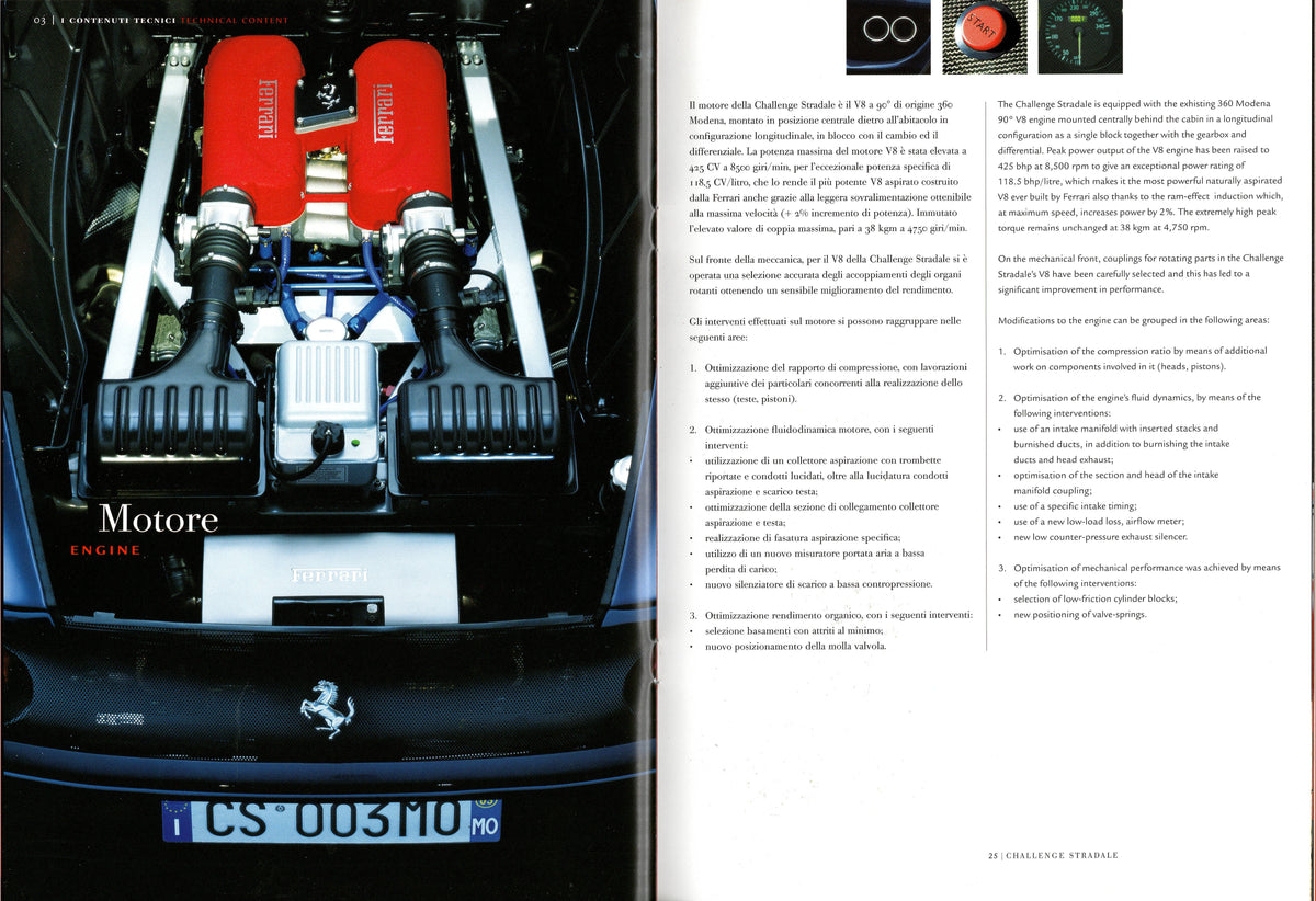 Ferrari Challenge Stradale Brochure (1900/03)