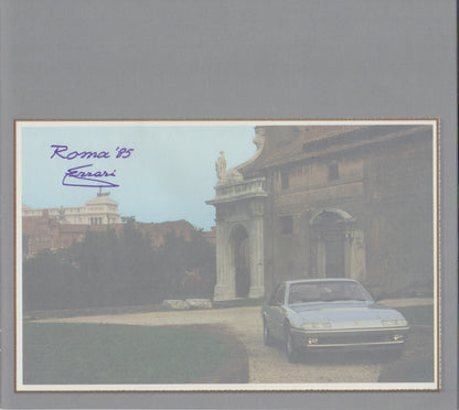 Ferrari 412 Deluxe Brochure (363/85 - 15M/7/85)