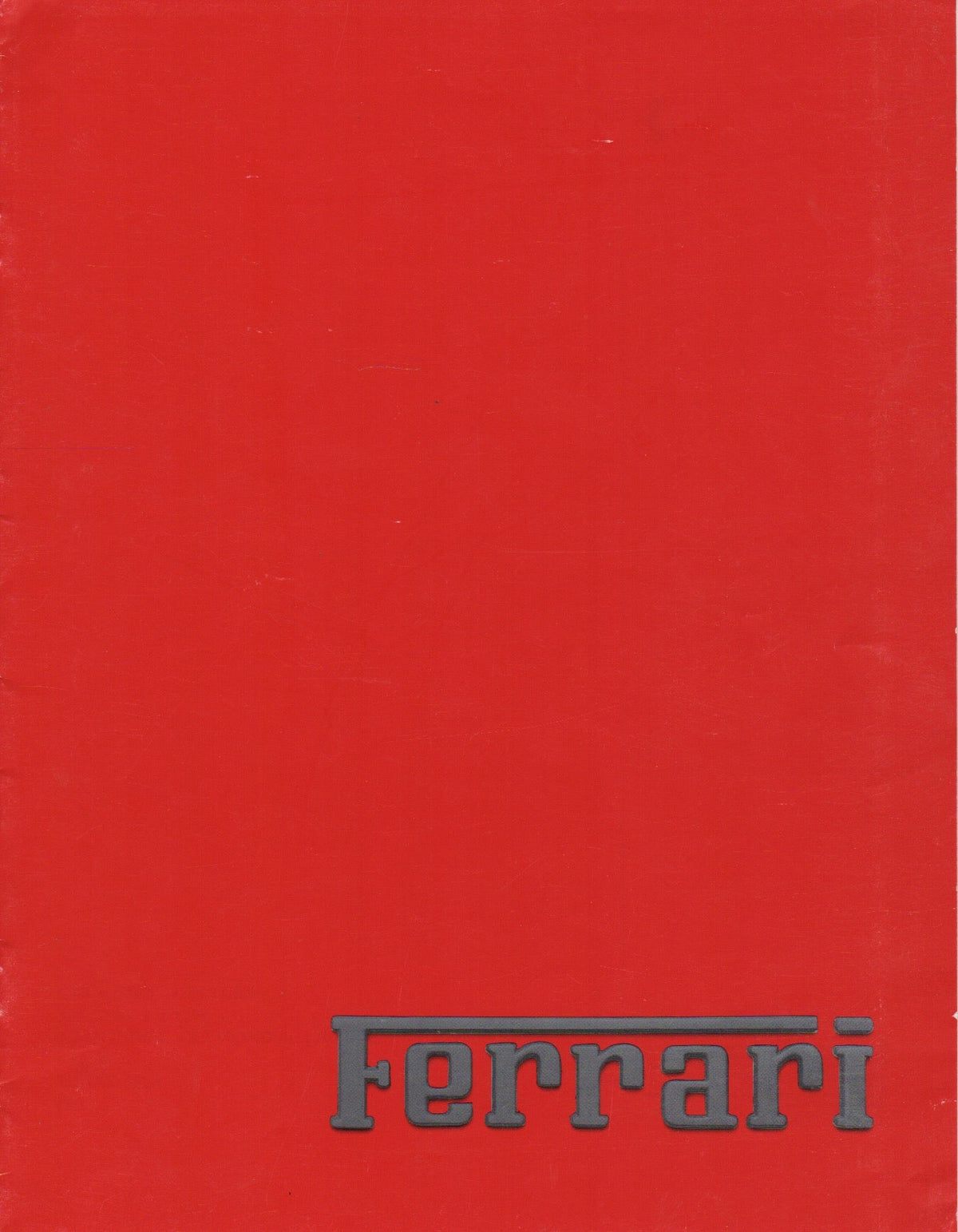 Ferrari Product Range 1988 Brochure (506/88 - 3M/6/88)(GB)