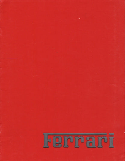 Ferrari Product Range 1988 Brochure (506/88 - 3M/6/88)(GB)