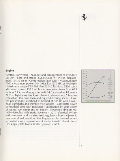 Ferrari Product Range 1988 Brochure (506/88 - 3M/6/88)(GB)