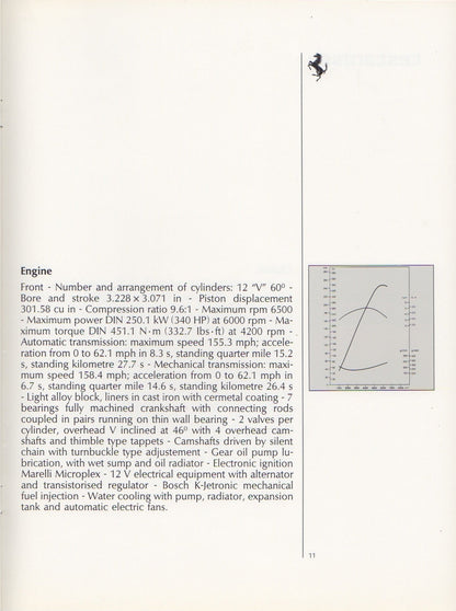 Ferrari Product Range 1988 Brochure (506/88 - 3M/6/88)(GB)
