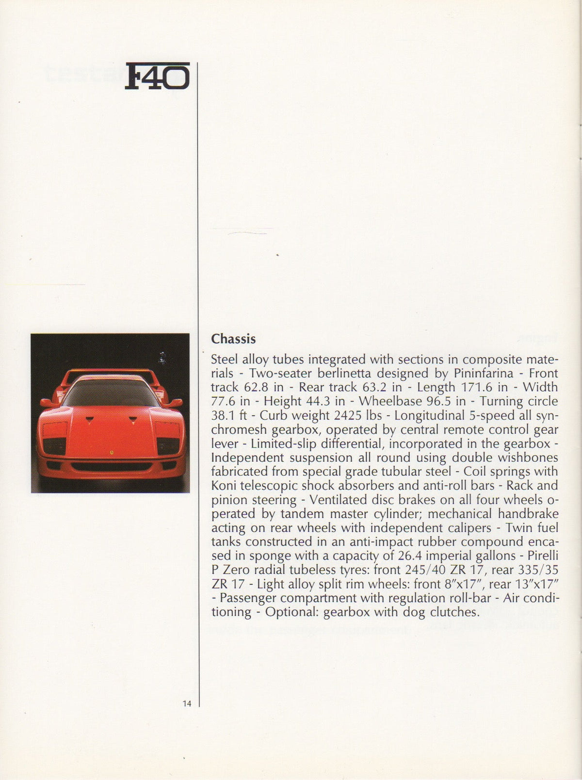 Ferrari Product Range 1988 Brochure (506/88 - 3M/6/88)(GB)