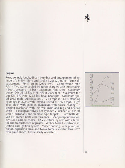Ferrari Product Range 1988 Brochure (506/88 - 3M/6/88)(GB)