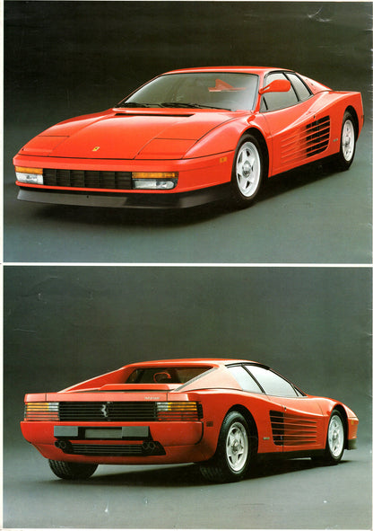 Ferrari Testarossa Brochure (Europe)(326/84 - 10M/10/84)