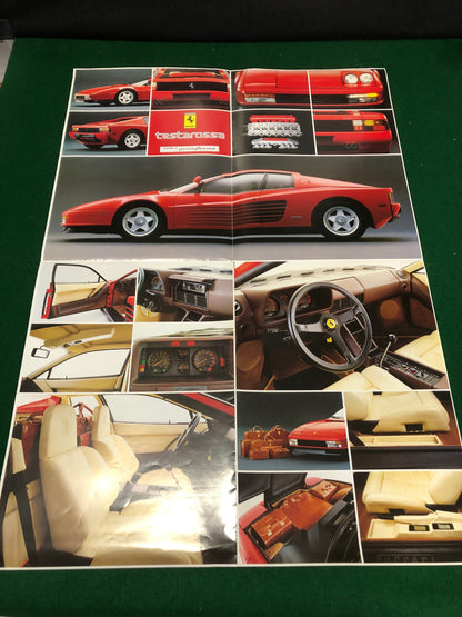 Ferrari Testarossa Brochure (Europe)(326/84 - 10M/10/84)