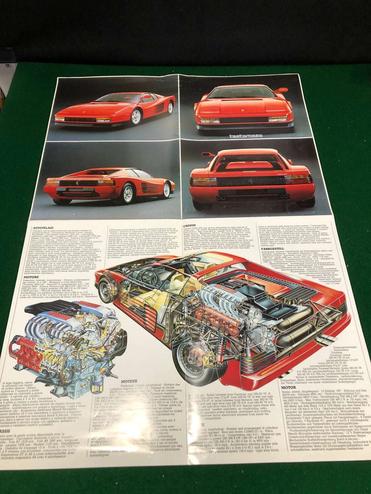 Ferrari Testarossa Brochure (Europe)(326/84 - 10M/10/84)