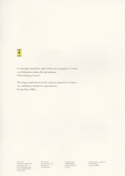 Ferrari Press Kit - 1995 Racing Activities (945/95)