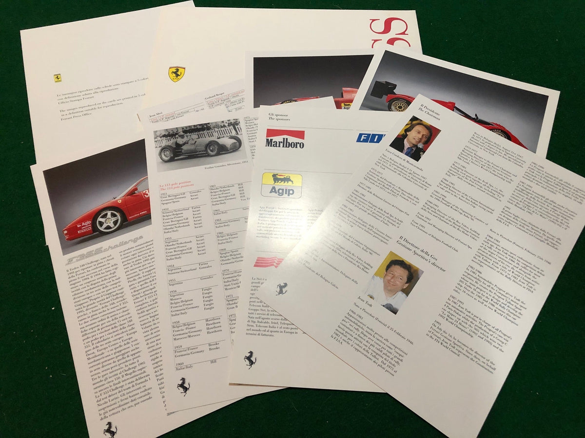 Ferrari Press Kit - 1995 Racing Activities (945/95)