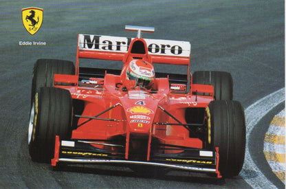Ferrari Postcard - Eddie Irvine - 1998 (1369/98)