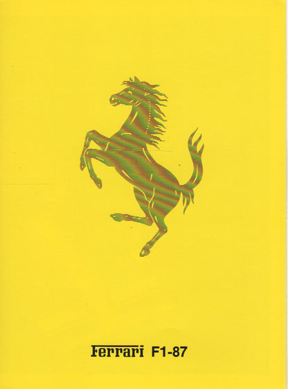 Ferrari F1-87 Brochure (465/87)