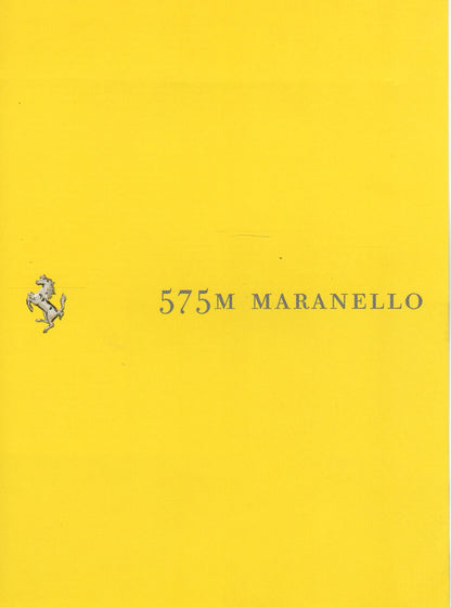 Ferrari 575M Maranello Brochure (1777/02)