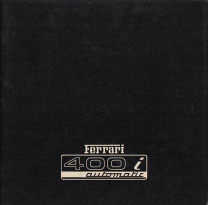 Ferrari 400i Automatic Prestige Brochure (202/81 - 4M/2/81)