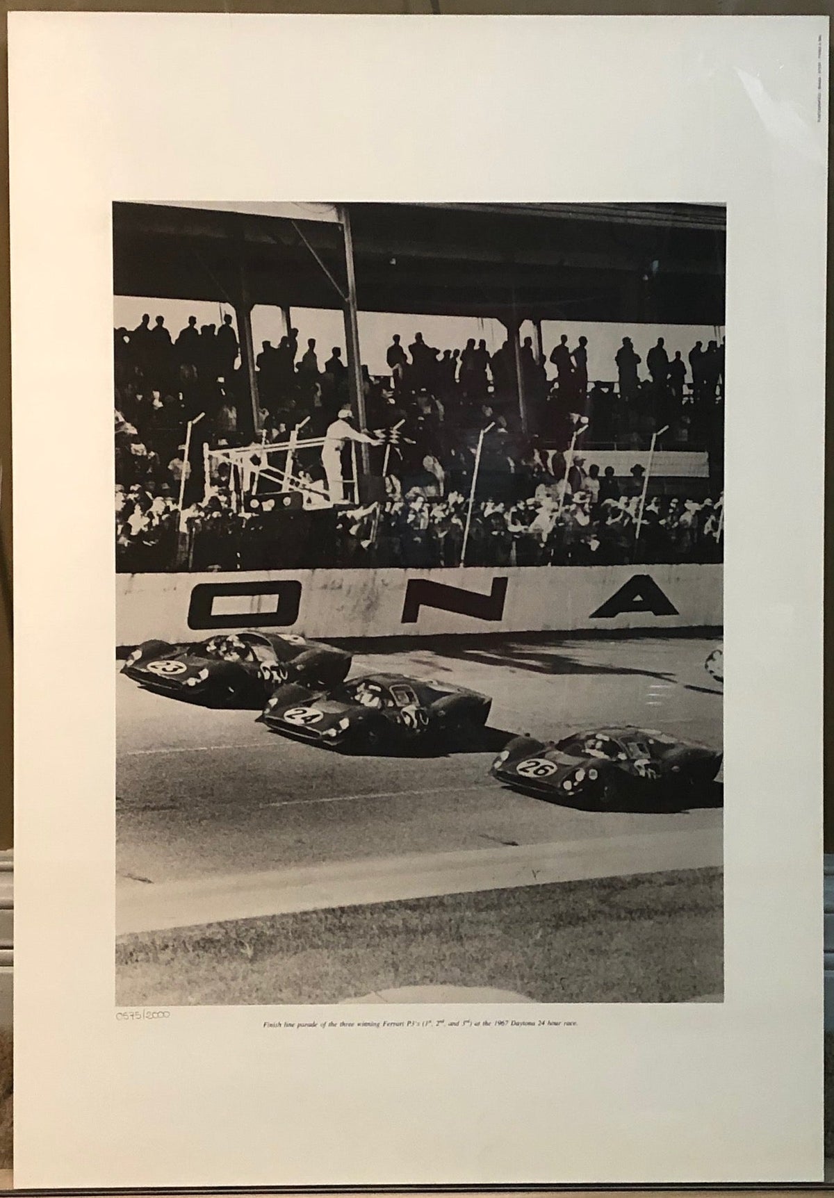 Daytona 1-2-3 1967 Ferrari Official Poster (Ltd Ed 575/2000)(873/94)