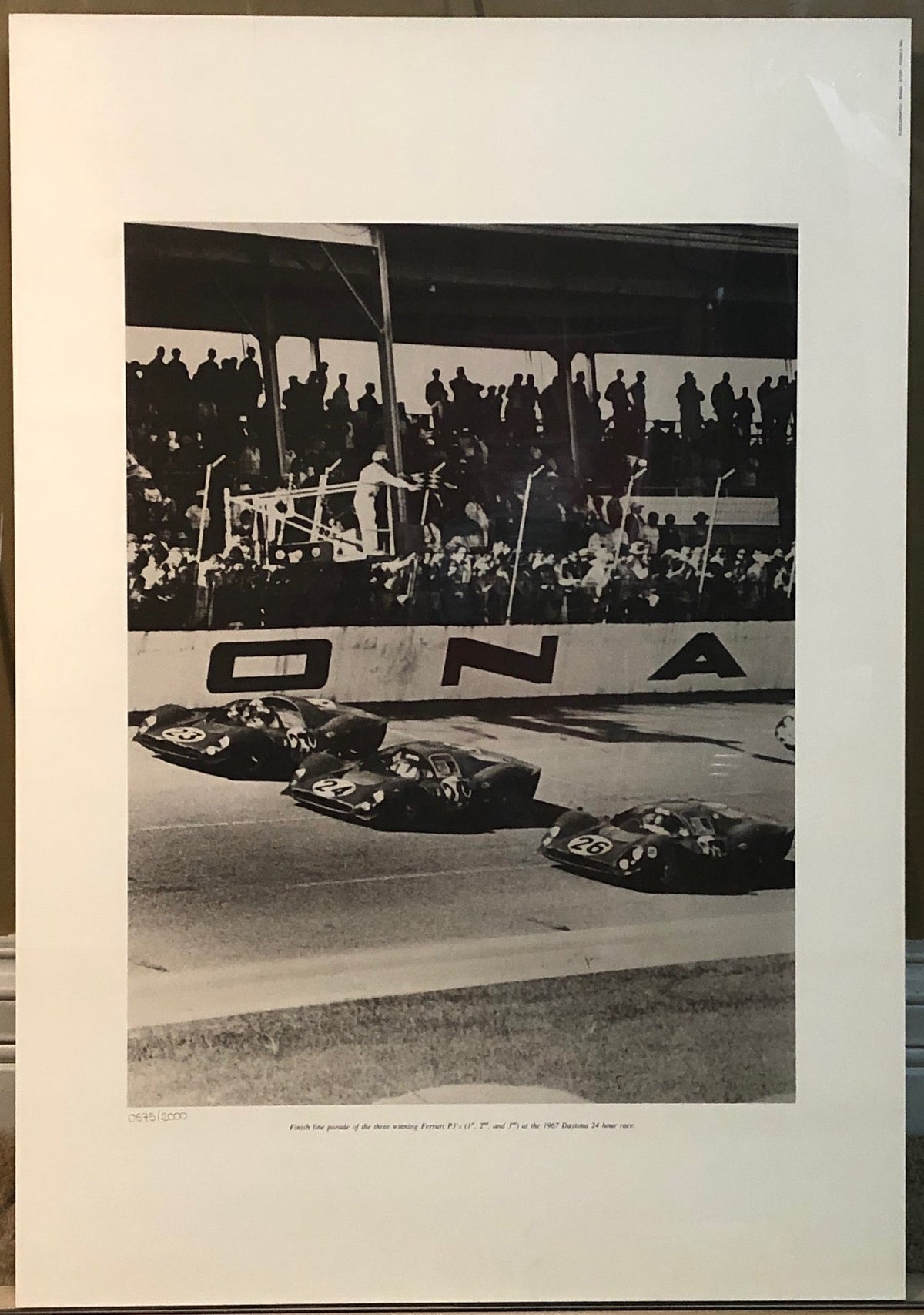 Daytona 1-2-3 1967 Ferrari Official Poster (Ltd Ed 576/2000)(873/94)