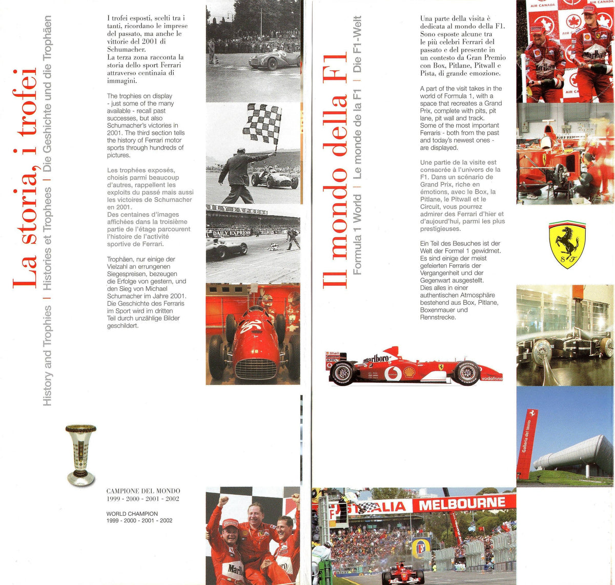 Galleria Ferrari 2002 Brochure/Pamphlet