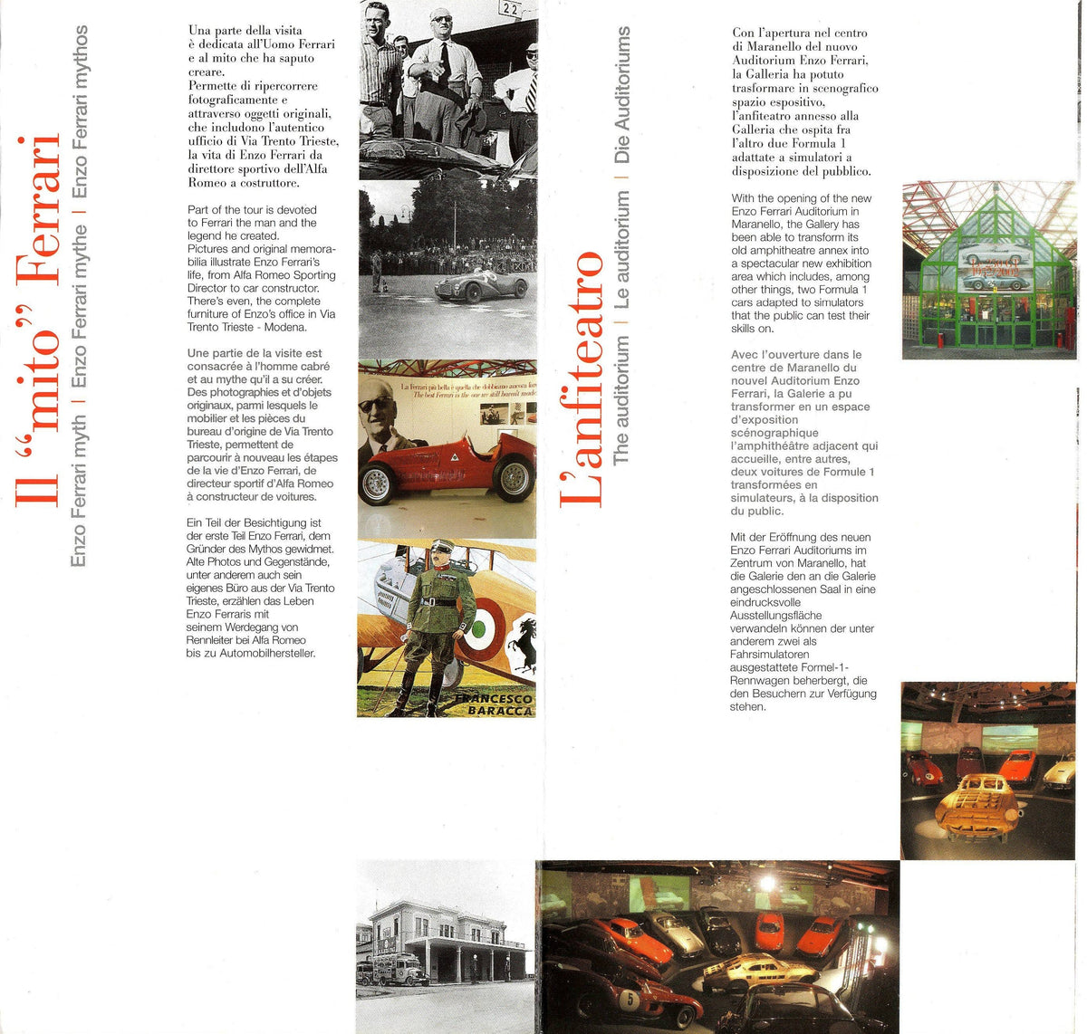 Galleria Ferrari 2002 Brochure/Pamphlet