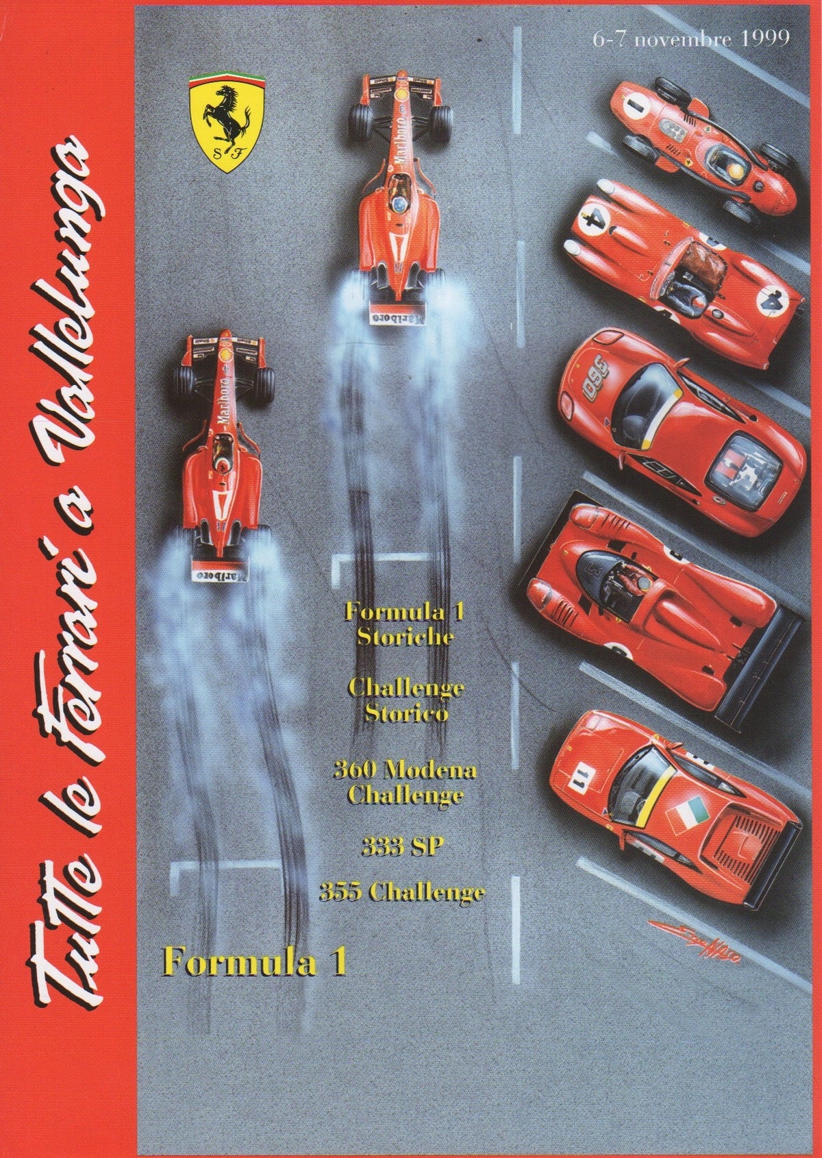 Tutte le Ferrari a Vallelunga 6-7 Nov 1999 Program Flyer (1523/99)