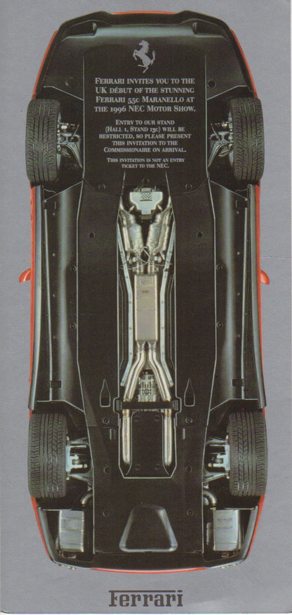 Ferrari 550 Maranello UK Debut Invitation 1996 (0/96)