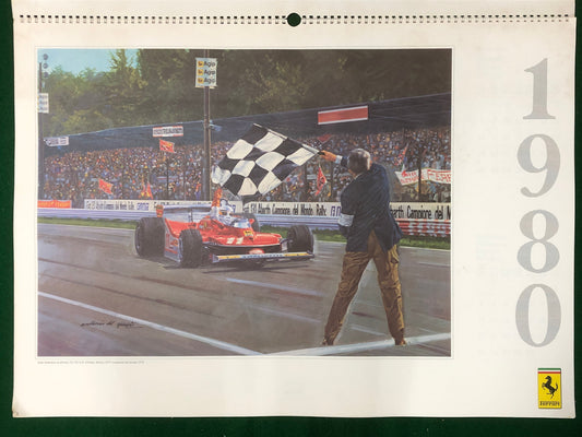 Ferrari Official 1980 Calendar - Antonio de Giusti (177/79)