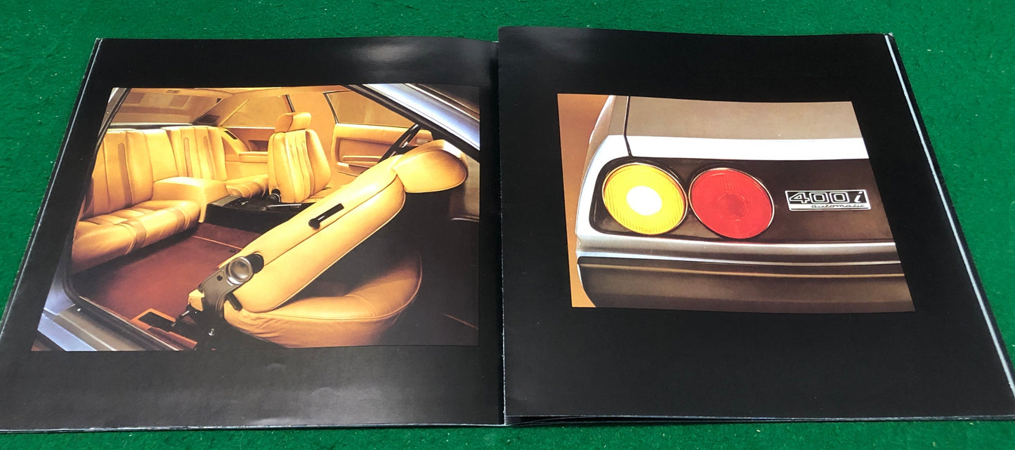 Ferrari 400i Automatic Prestige Brochure (226/81 - 4M/1/82)
