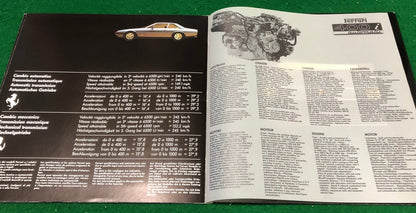Ferrari 400i Automatic Prestige Brochure (226/81 - 4M/1/82)