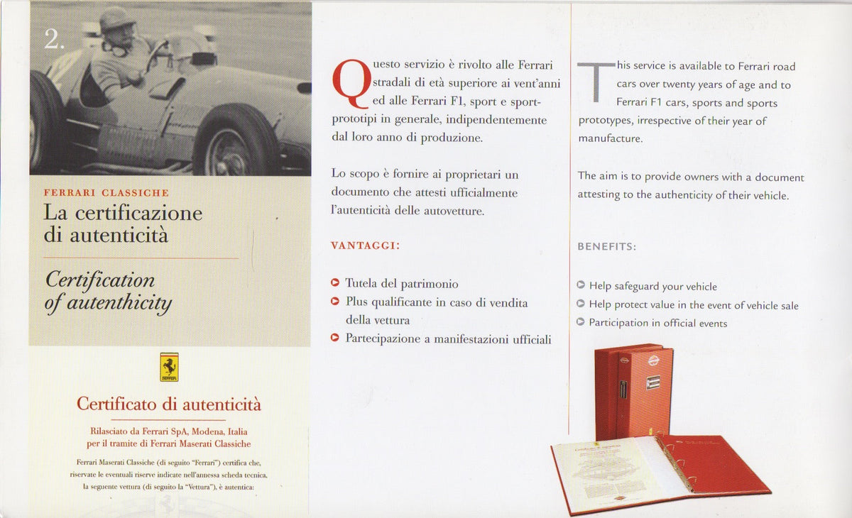 Ferrari Classiche - La Certificazione (2326/05)