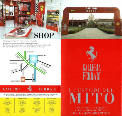 Galleria Ferrari 1999 Brochure/Pamphlet