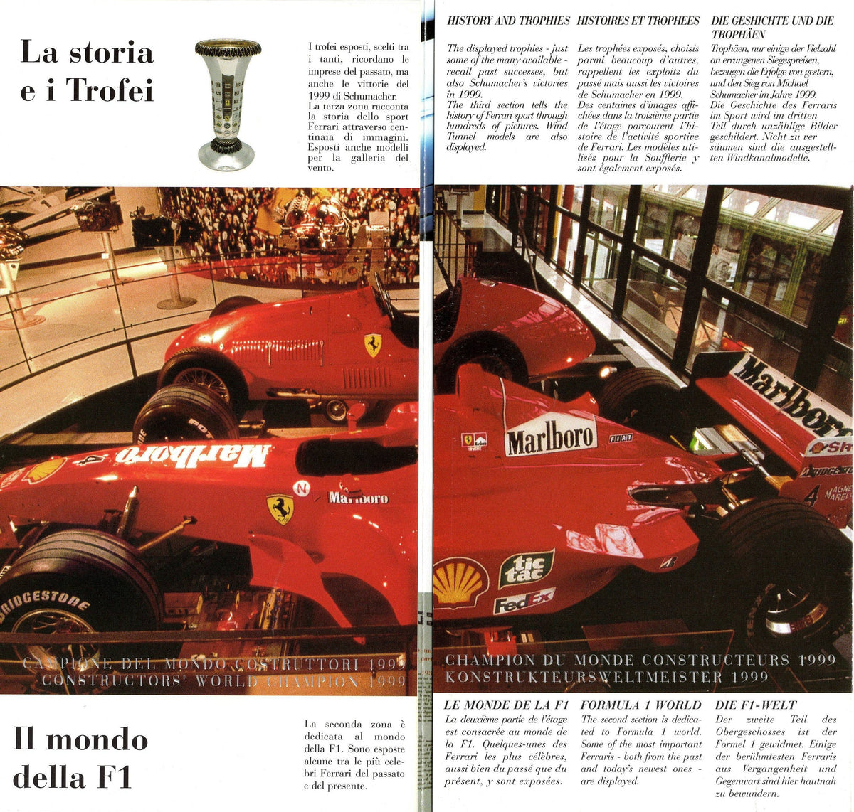 Galleria Ferrari 1999 Brochure/Pamphlet