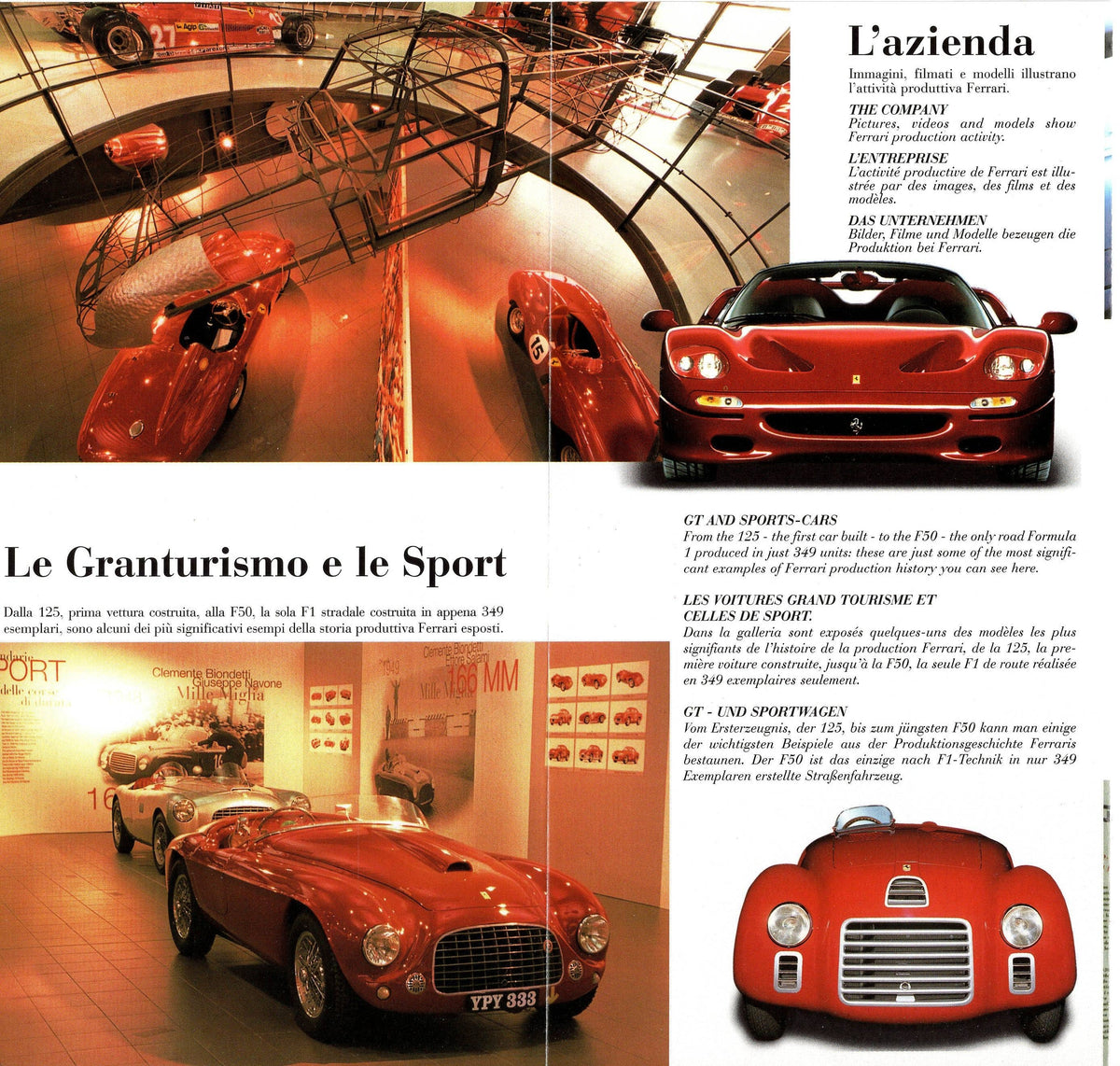 Galleria Ferrari 1999 Brochure/Pamphlet